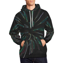 Load image into Gallery viewer, Fireworks Burst Glowing All Over Print Hoodie for Men/Large Size (USA Size) (Model H13)