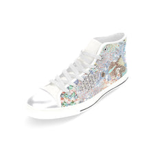 Load image into Gallery viewer, Paisley Matters Negative Women's Classic High Top Canvas Shoes (Model 017)