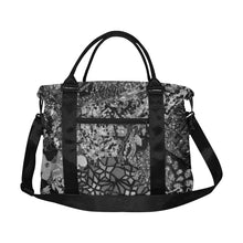 Load image into Gallery viewer, Holiday Paisley Black and White Large Capacity Duffle Bag (Model 1715)