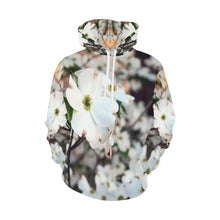 Load image into Gallery viewer, Arkansas Dogwood Flower All Over Print Hoodie (for Women)