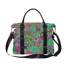 Load image into Gallery viewer, Holiday Paisley Aqua Large Capacity Duffle Bag (Model 1715)