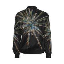 Load image into Gallery viewer, Fireworks Star Glowing All Over Print Bomber Jacket for Women (Model H36)