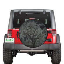 Load image into Gallery viewer, Spooky Tree Glowing 34 Inch Spare Tire Cover