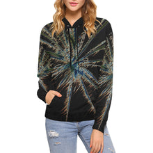 Load image into Gallery viewer, Fireworks Star Glowing All Over Print Hoodie for Women (USA Size) (Model H13)
