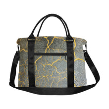 Load image into Gallery viewer, Crackling Yellow Large Capacity Duffle Bag (Model 1715)