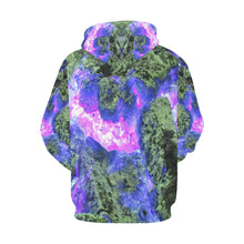 Load image into Gallery viewer, Molten Flames Purple All Over Print Hoodie for Women (USA Size) (Model H13)