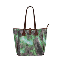 Load image into Gallery viewer, Molten Flames Green Classic Tote Bag (Model 1644)