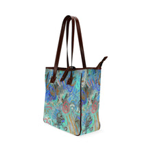 Load image into Gallery viewer, Graffiti Abstract Aqua Classic Tote Bag (Model 1644)