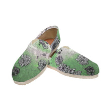 Load image into Gallery viewer, Patches of Moss Green Unisex Classic Canvas Slip-On (Model 1206)