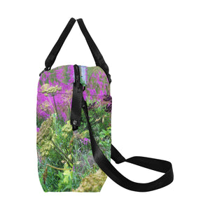 Sea of Fireweed Flower Large Capacity Duffle Bag (Model 1715)