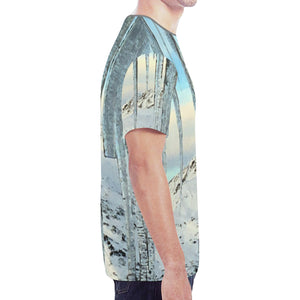 Icicles New All Over Print T-shirt for Men (Model T45)