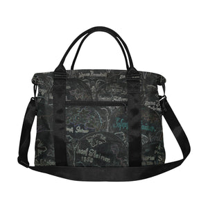 Painted Skulls Glowing Large Capacity Duffle Bag (Model 1715)