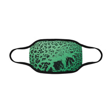 Load image into Gallery viewer, Crackle Art Green Mouth Mask