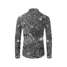 Load image into Gallery viewer, Fun and Fancy Paisley Black and White Men&#39;s All Over Print Casual Dress Shirt (Model T61)
