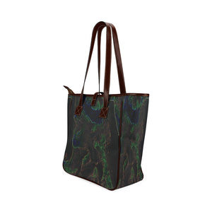 Sea of Flames Glowing Classic Tote Bag (Model 1644)