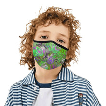 Load image into Gallery viewer, Graffiti Abstract Green Mouth Mask in One Piece (2 Filters Included) (Model M02)