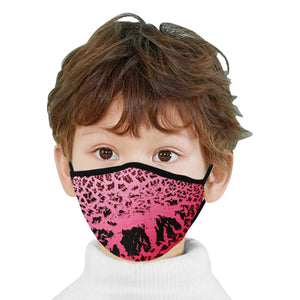 Crackle Art Pink Mouth Mask (2 Filters Included)