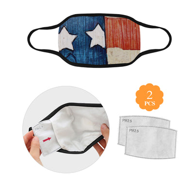 Stars and Stripes Mouth Mask (2 Filters Included)