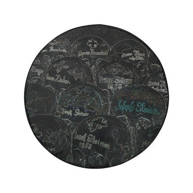 Painted Skulls Glowing 34 Inch Spare Tire Cover