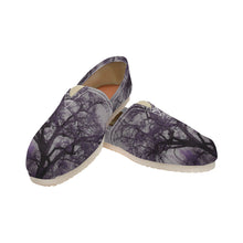 Load image into Gallery viewer, Spooky Tree Purple Unisex Classic Canvas Slip-On (Model 1206)