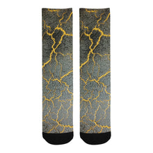 Load image into Gallery viewer, Crackling Yellow Trouser Socks (For Men)