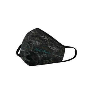 Painted Skulls Glowing Mouth Mask in One Piece (2 Filters Included) (Model M02)