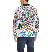 Load image into Gallery viewer, Holiday Paisley Negative All Over Print Quilted Windbreaker for Men (Model H35)