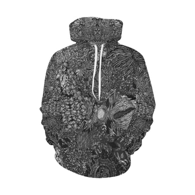 Paisley Matters Black and White All Over Print Hoodie for Men/Large Size (USA Size) (Model H13)