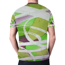 Load image into Gallery viewer, Abstract Circles Green New All Over Print T-shirt for Men (Model T45)