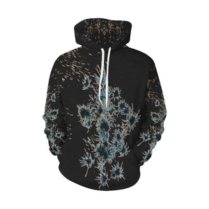Fireworks Flower Glowing All Over Print Hoodie for Men/Large Size (USA Size) (Model H13)