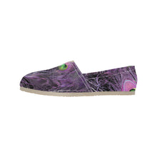 Load image into Gallery viewer, Peacock Feathers Purple Unisex Classic Canvas Slip-On (Model 1206)
