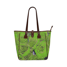 Load image into Gallery viewer, Rose Bouquet Flower Green Classic Tote Bag (Model 1644)