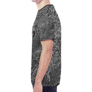 Crackle Multitone Glowing New All Over Print T-shirt for Men (Model T45)
