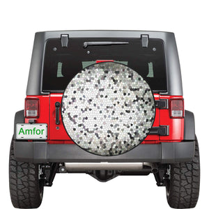 Crackle Mosaic 34 Inch Spare Tire Cover