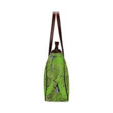 Load image into Gallery viewer, Rose Bouquet Flower Green Classic Tote Bag (Model 1644)