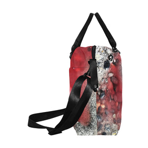 Puddle of Love Red Large Capacity Duffle Bag (Model 1715)