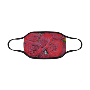 Rose Bouquet Flower Mouth Mask in One Piece (2 Filters Included) (Model M02)