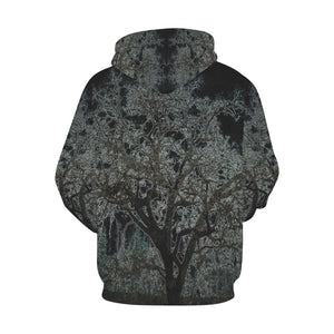 Spooky Tree Glowing All Over Print Hoodie for Men/Large Size (USA Size) (Model H13)