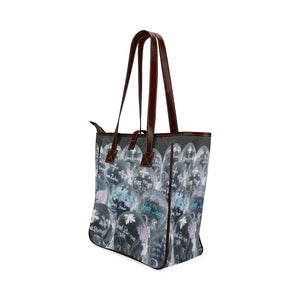 Painted Skulls Negative Classic Tote Bag (Model 1644)