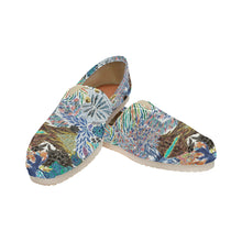 Load image into Gallery viewer, Pleasantly Paisley Negative Unisex Classic Canvas Slip-On (Model 1206)
