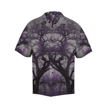 Load image into Gallery viewer, Spooky Tree Purple Hawaiian Shirt (Model T58)