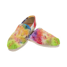 Load image into Gallery viewer, Splash of Color Mosaic Unisex Classic Canvas Slip-On (Model 1206)