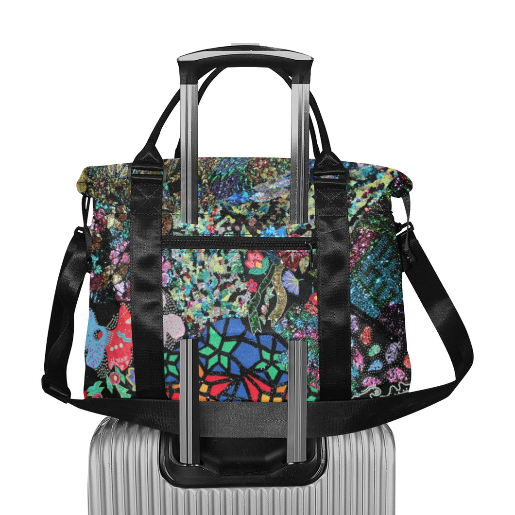 Holiday Paisley Large Capacity Duffle Bag (Model 1715)
