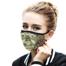 Load image into Gallery viewer, Botanical Statue Mouth Mask in One Piece (Model M02)