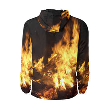 Load image into Gallery viewer, Feathery Flames All Over Print Quilted Windbreaker for Men (Model H35)