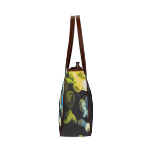 Jellyfish Yellow and Blue Classic Tote Bag (Model 1644)