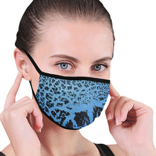 Load image into Gallery viewer, Crackle Art Blue Mouth Mask