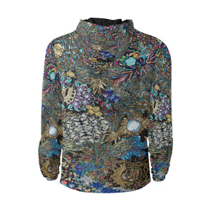 Fun and Fancy Paisley All Over Print Quilted Windbreaker for Men (Model H35)