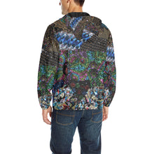 Load image into Gallery viewer, Dark Paisley All Over Print Quilted Windbreaker for Men (Model H35)