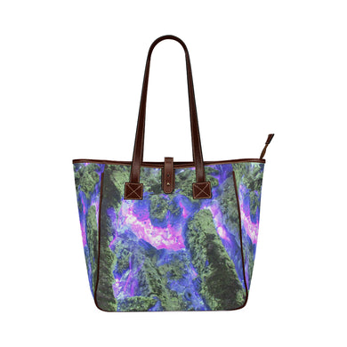 Molten Flames Purple Classic Tote Bag (Model 1644)